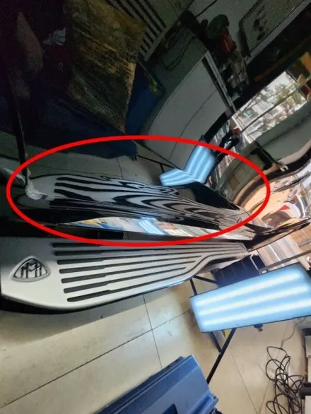 GLS600 마이바흐 뒤도어 덴트 및 휠복원 작업모습! / 강남 대치동