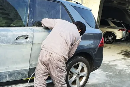 벤츠 gle 판금도색 자차 보험처리 진행 후기 / 강남 대치동