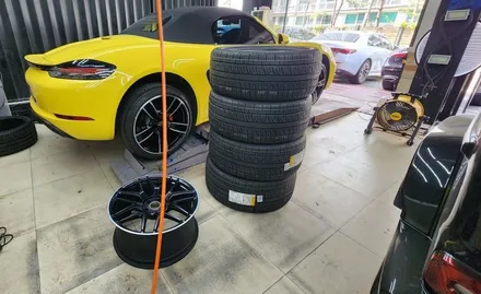 지바겐 G63 AMG 휠복원, 타이어 교환  및 디테일링 시공 / 강남 대치동
