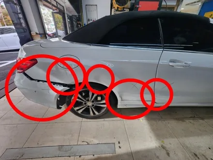 E200 컨버터블 자차 보험처리 판금도색 할증 안되게~ / 강남 대치동