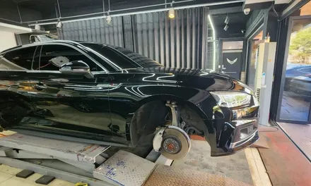 아우디 A5 새 차 만들기 판금 도색, 덴트, 휠 복원 진행 / 강남 대치동