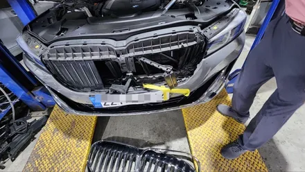 자동차 사고 - 자차 보험처리 로 BMW 740Li 수리 / 강남 대치동