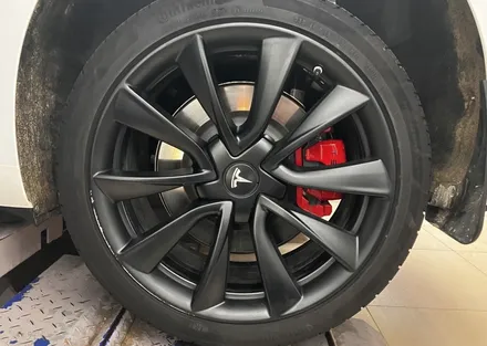 강남 BMW 휠복원, 테슬라 모델3 무광블랙 휠도색!! / 강남 대치동