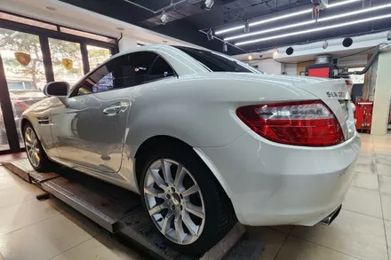 slk200 대물배상 보험처리 판금도색 및 테일램프 교체, 유리막코팅 / 강남 대치동