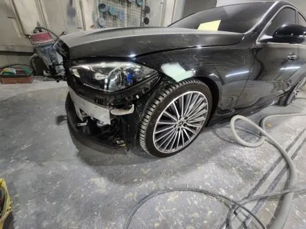 벤츠 C300 자차 보험처리 와 하단 크롬 몰딩 부품 가격 / 강남 대치동