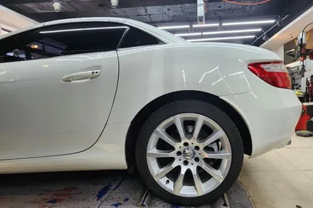 slk200 대물배상 보험처리 판금도색 및 테일램프 교체, 유리막코팅 / 강남 대치동