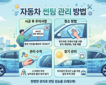 자동차 썬팅, 오래 사용하려면 어떻게 해야 할까? / 서울 은평구