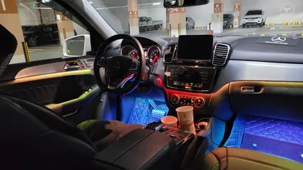 벤츠 GLE 350d 코더스(chorders) 엠비언트 라이트 출장 시공! 엄청 화려해졌습니다! / 시흥, 안산, 군포, 안양