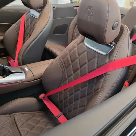 벤츠 SL63 AMG 컬러 안전벨트 시공 / 시흥, 안산, 군포, 안양