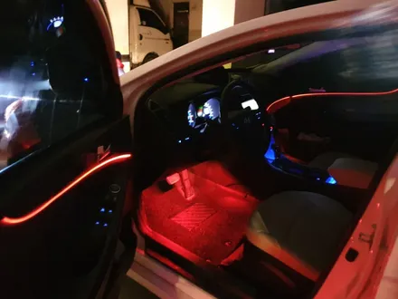 현대자동차 YF쏘나타 rgb 광섬유 엠비언트 + 풋등 전좌석 + 컵홀더 플레이트 3종 출장 시공! / 시흥, 안산, 군포, 안양