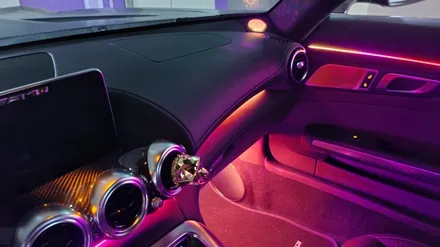 벤츠 AMG GT 2도어 코더스엠비언트 출장시공! 어두운실내를 화려하게 바꾸다 / 시흥, 안산, 군포, 안양