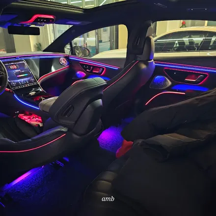 벤츠 EQS 350 에 엠비언트 추가가 가능하다고?! 에이엠비에서 완성해냈습니다!