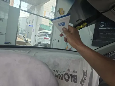 올뉴k5 차주님 전면썬팅으로 선택한 레인보우v90 안산 썬팅시공점 방문!