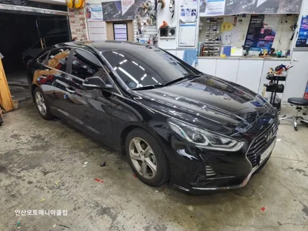 안산 모범 썬팅점 방문한 소나타 뉴라이즈 레인보우 i90블랙 비반사 썬팅!!