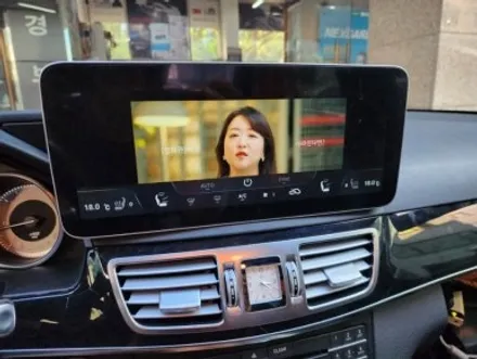 벤츠e클래스w212후기형 카나로x플러스 12.3인치 광명 안드로이드올인원 설치 후기
