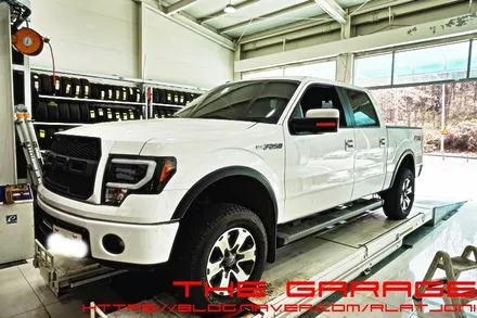 대전세종시픽업트럭 대전F150 대전F250 대전F350 대전렘1500 대전닷지 - < 더 게러지 > 포드 F150 BF굿리치 타이어  275 / 70/ 18 3d얼라이먼트 적용 / 대전 유성 화암동