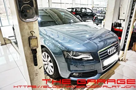 대전수입차정비 대전아우디정비 대전벤츠정비 대전bmw정비 - 아우디A4 파워벨트 아이들 오토텐션베어링 교환작업 인스톨 / 대전 유성 화암동