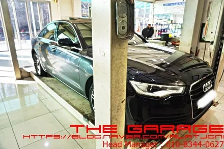 대전아우디다운스프링 대전bmw다운스프링 대전일체형서스펜션 - 아우디A6 아이박 다운스프링 장착  + st 허브스페이스 적용 인스톨 / 대전 유성 화암동