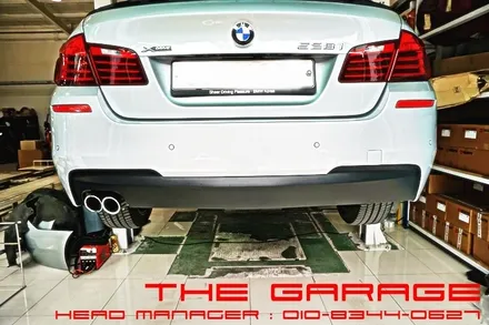 대전세종배기튜닝 대전배기팁 대전가변배기 대전액브사운드 대전머플러팁 - BMW 5시리즈 F10바디 듀얼배기 트윈듀얼 배기팁 작업 / 대전 유성, 세종, 논산