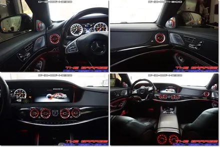 벤츠 S63AMG 송풍구 엠비언트 앞 뒤 작업 후기 / 대전 유성, 세종, 논산