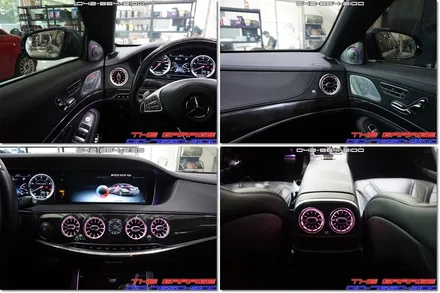 W222 벤츠S클래스 63AMG 송풍구엠비언트 작업 후기 / 대전 유성, 세종, 논산