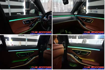W223 벤츠S클래스 4D부메스터 전동트위터 엑티브엠비언트 작업 / 대전 유성, 세종, 논산