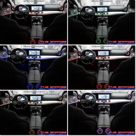 W213 벤츠E클래스 실내인테리어튜닝 송풍구엠비언트 작업 후기 / 대전 유성, 세종, 논산