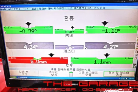 아우디 A6 하체로워암 컨트롤암 교환 + 미쉐린타이어 교환 작업 / 대전 유성, 세종, 논산
