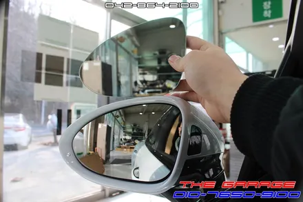 포르쉐 파나메라 사각지대해결 옵틱글래스 광각미러 작업 / 대전 유성, 세종, 논산
