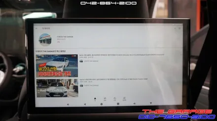제네시스 GV80 안드로이드 후석모니터 리어모니터 노바Z9 작업 / 대전 유성, 세종, 논산