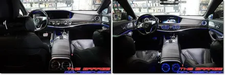 W222 벤츠S클래스 63AMG 송풍구엠비언트 작업 후기 / 대전 유성, 세종, 논산