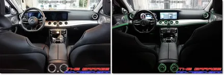 W213 벤츠E클래스 실내인테리어튜닝 송풍구엠비언트 작업 후기 / 대전 유성, 세종, 논산