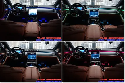 W223 벤츠S클래스 4D부메스터 전동트위터 엑티브엠비언트 작업 / 대전 유성, 세종, 논산