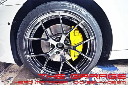 BMW M550d F10 바디 20인치 휠교환 + 옐로우컬러 캘리퍼도색작업 인스톨 / 대전 유성, 세종, 논산
