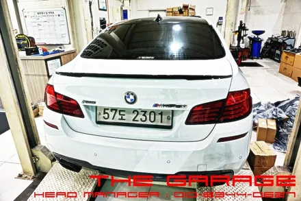 BMW M550d F10 바디 20인치 휠교환 + 옐로우컬러 캘리퍼도색작업 인스톨 / 대전 유성, 세종, 논산
