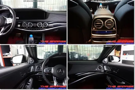W222 후기형 벤츠S63AMG 송풍구 엠비언트 작업 후기 / 대전 유성, 세종, 논산