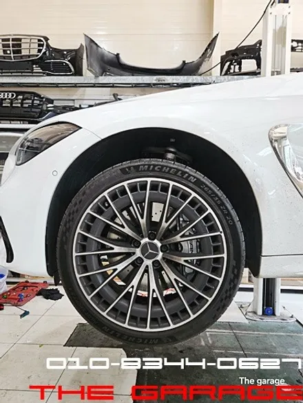 < 벤츠 CLE53AMG 캘리퍼 레드 도색작업 인스톨 > 대전캘리퍼도색 대전브레이크도색 대전사고수리 대전사고차수리 대전보험수리 자차보험수리 / 대전 유성 화암동