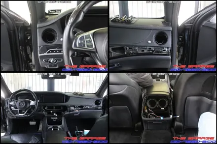 W222 벤츠S클래스 63AMG 송풍구엠비언트 앞뒤 작업후기 / 대전 유성, 세종, 논산