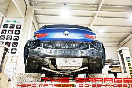 BMW 6시리즈 F12 후면추돌사고 뒤범퍼 카본디퓨져 배기라인 수정작업 / 대전 유성, 세종, 논산