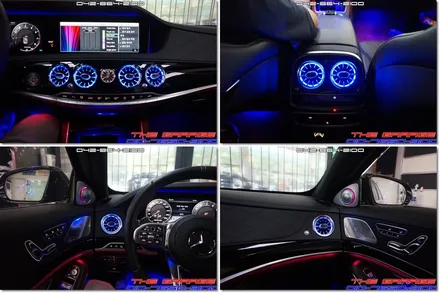 W222 후기형 벤츠S63AMG 송풍구 엠비언트 작업 후기 / 대전 유성, 세종, 논산