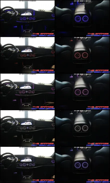 W222 벤츠S클래스 63AMG 송풍구엠비언트 앞뒤 작업후기 / 대전 유성, 세종, 논산