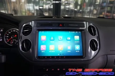 폭스바겐 티구안 마이비V9 안드로이드올인원 후방카메라 작업 후기 / 대전 유성, 세종, 논산
