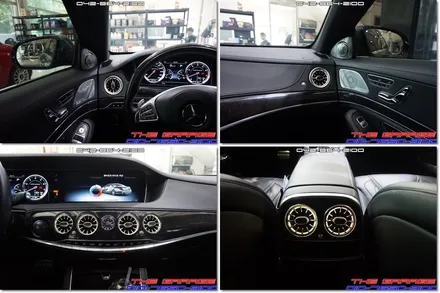 W222 벤츠S클래스 63AMG 송풍구엠비언트 작업 후기 / 대전 유성, 세종, 논산