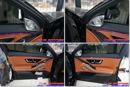 W223 벤츠S클래스 4D부메스터 전동트위터 엑티브엠비언트 작업 / 대전 유성, 세종, 논산
