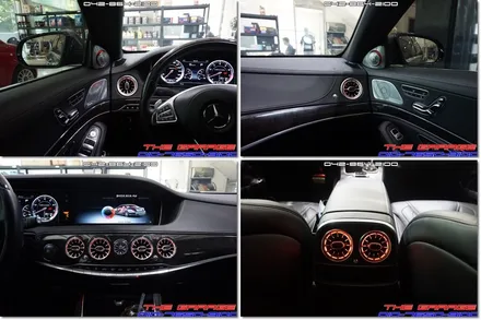W222 벤츠S클래스 63AMG 송풍구엠비언트 작업 후기 / 대전 유성, 세종, 논산