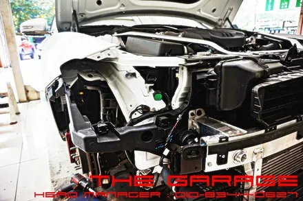 제네시스 G70 프론트범퍼 + 라이트에셈블리 전면 사고 보험수리 / 대전 유성, 세종, 논산