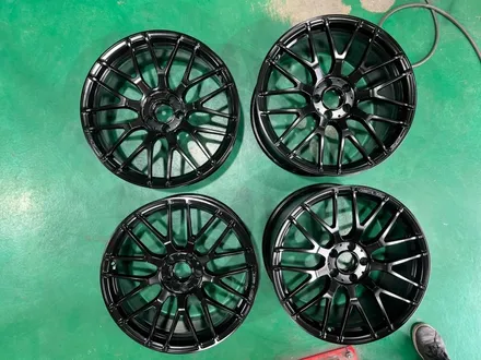 [벤츠휠복원전문] ●벤츠c63amg● 19인치 매트블랙 분체도장 휠복원 / 남양주, 강동, 하남, 송파