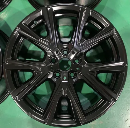 남양주 휠복원/구리 휠복원/ 분체도장 BMW1시리즈 주차기스휠복원 매트블랙 도장 작업 / 남양주, 강동, 하남, 송파