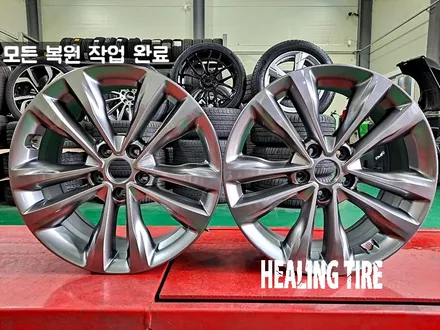 싼타페 18인치 순정휠 주차기스 휠 복원 후기~! 남양주휠복원 구리타이어 남양주타이어 의정부타이어 휠복원 휠수리 다산동타이어 / 남양주, 강동, 하남, 송파