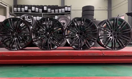 남양주 휠복원bmw 5시리즈19인치 고스트크롬 분체도장 작업 / 남양주, 강동, 하남, 송파